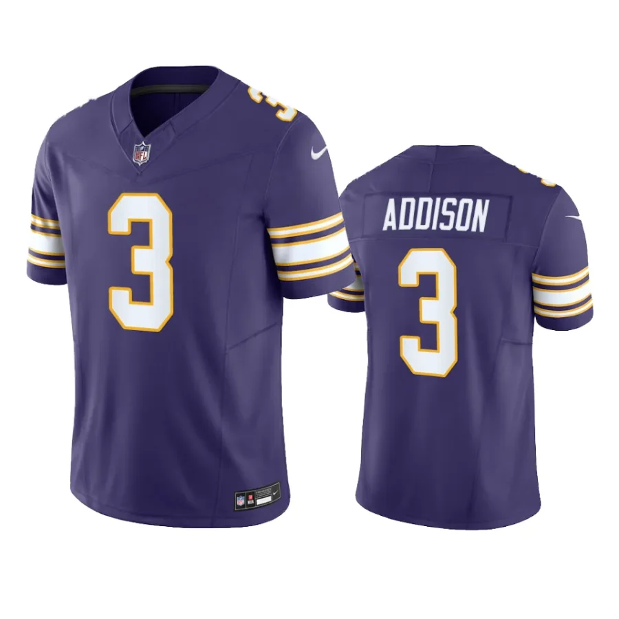 jordan addison vikings purple classic f.u.s.e. limited jersey