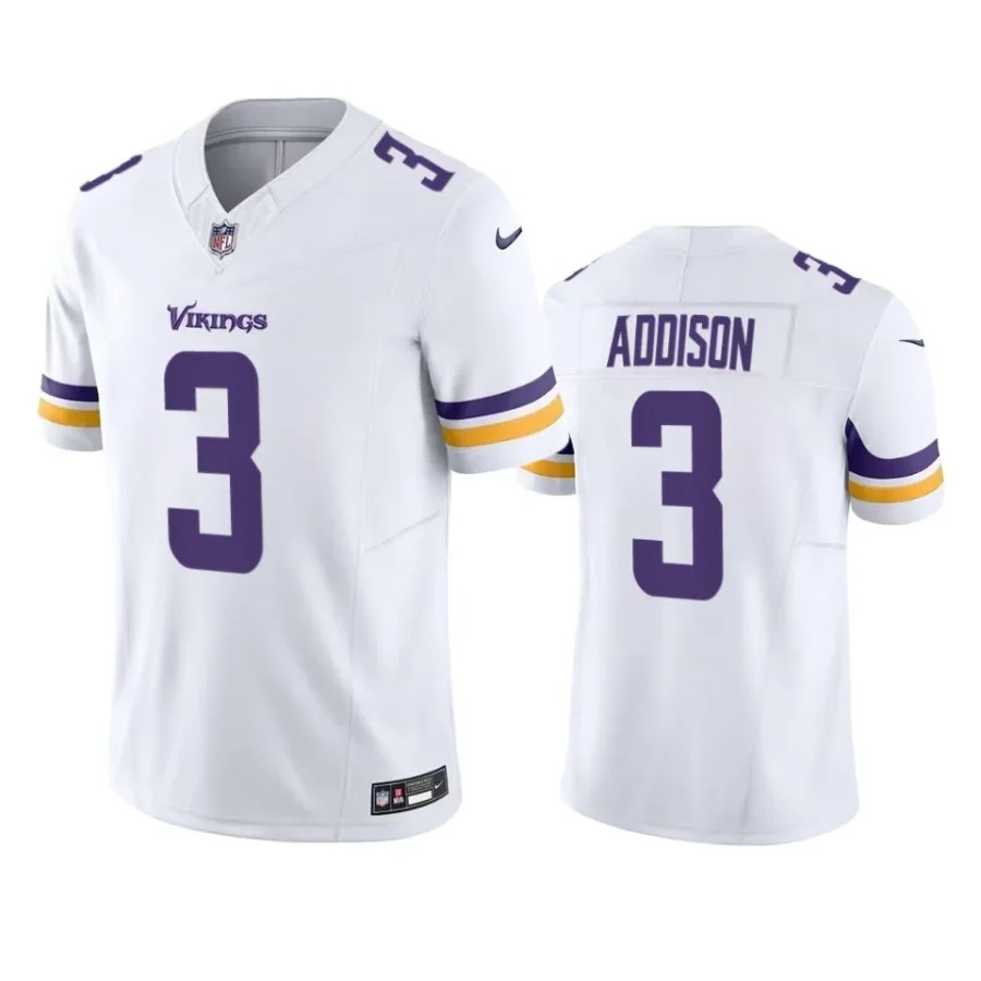 jordan addison vikings vapor f.u.s.e. limited white jersey