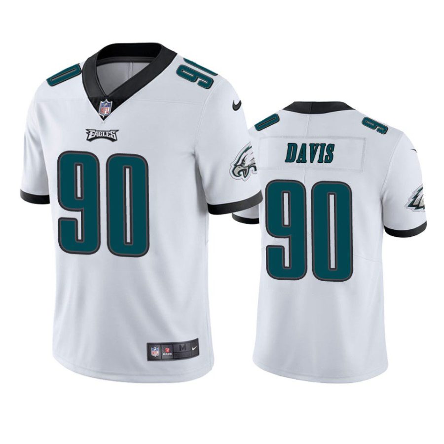 jordan davis eagles white vapor limited jersey