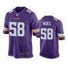 jordan hicks vikings purple game jersey