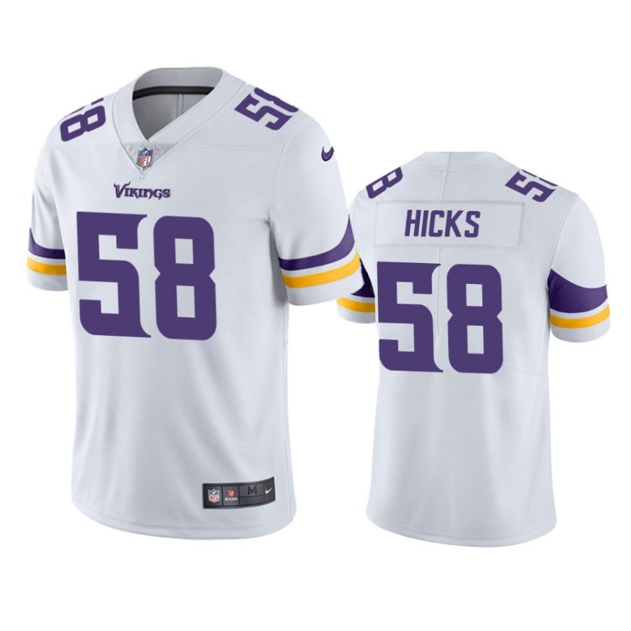 jordan hicks vikings vapor limited white jersey