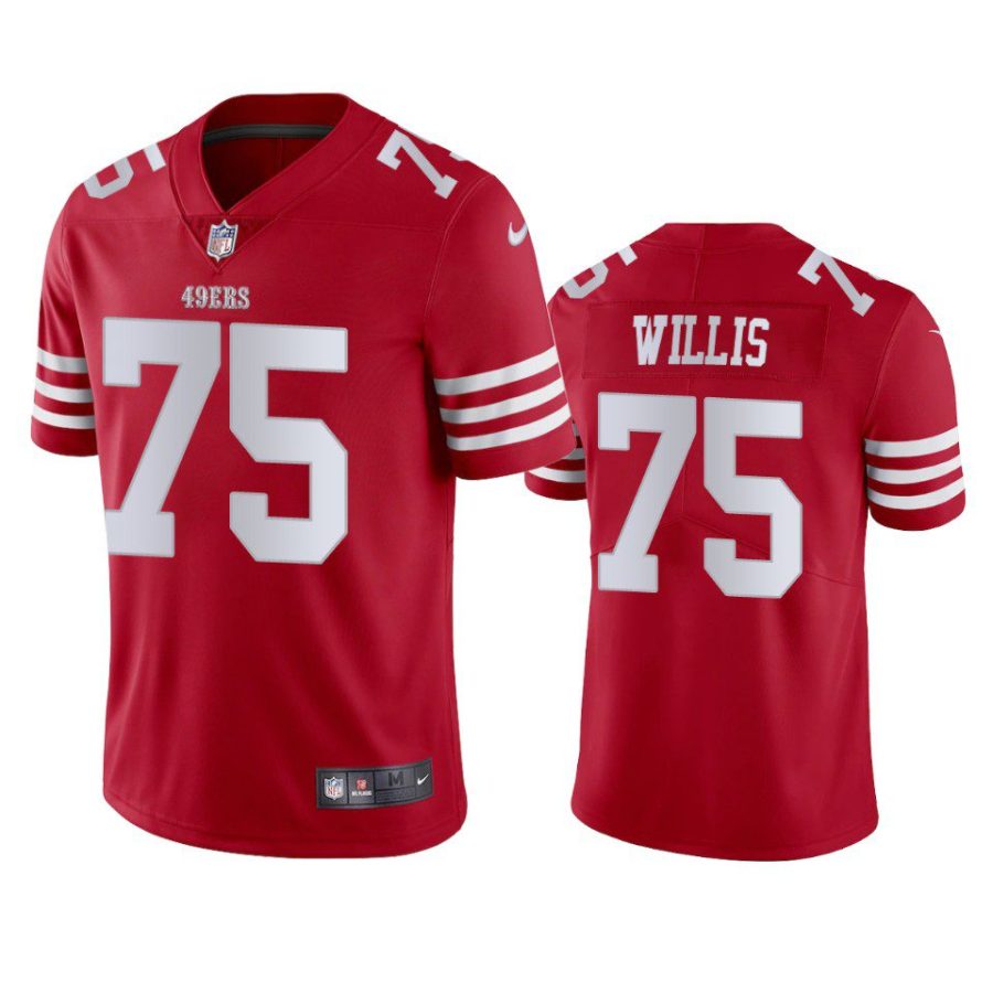 jordan willis 49ers jersey scarlet vapor limited