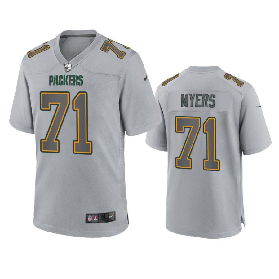 josh myers packers gray atmosphere fashion game jersey