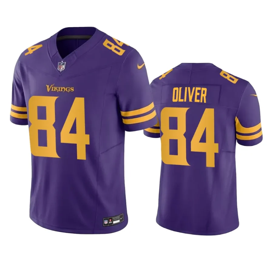 josh oliver vikings purple vapor f.u.s.e. limited jersey