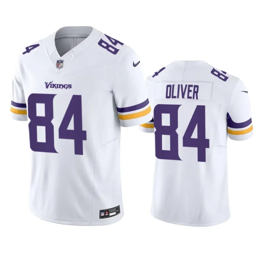 josh oliver vikings white vapor f.u.s.e. limited jersey