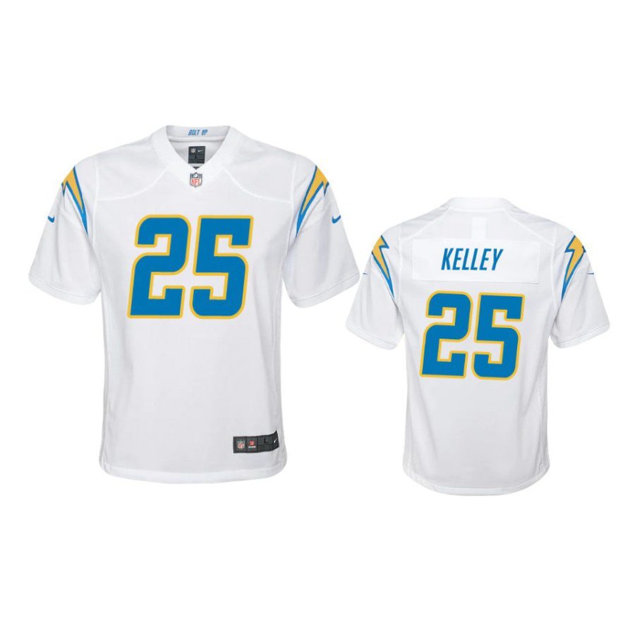 joshua kelley game youth white jersey