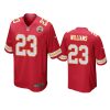 joshua williams chiefs red game jersey