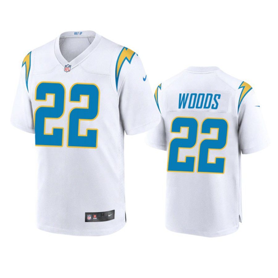 jt woods chargers game white jersey