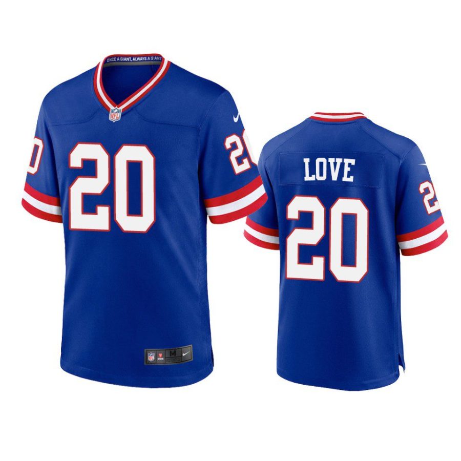 julian love giants classic game royal jersey