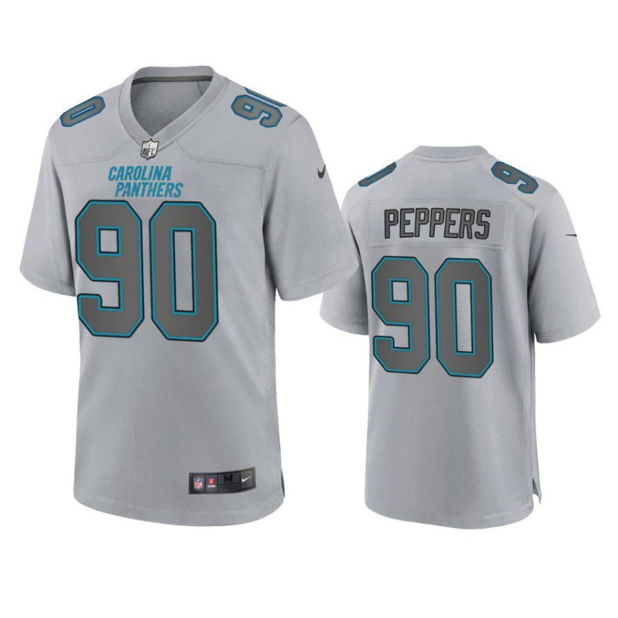 julius peppers panthers gray atmosphere fashion game jersey