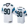 julius peppers panthers white game jersey