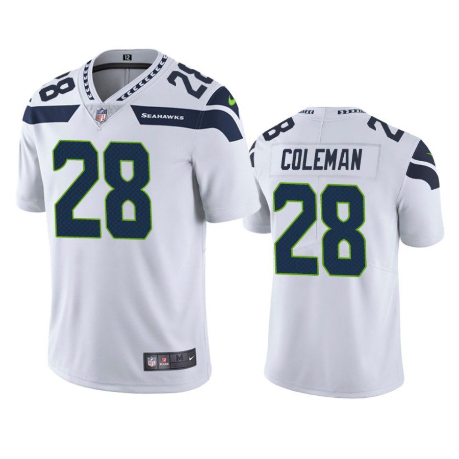 justin coleman seahawks jersey white vapor limited