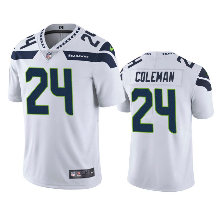 justin coleman seahawks white vapor jersey