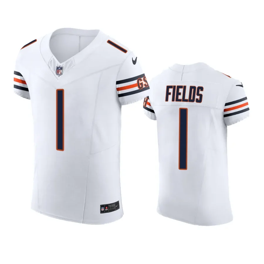 justin fields bears white vapor f.u.s.e. limited jersey