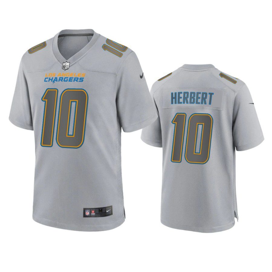 justin herbert chargers atmosphere fashion game gray jersey