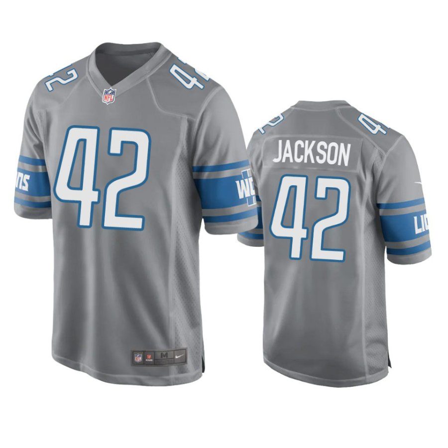 justin jackson lions silver game jersey