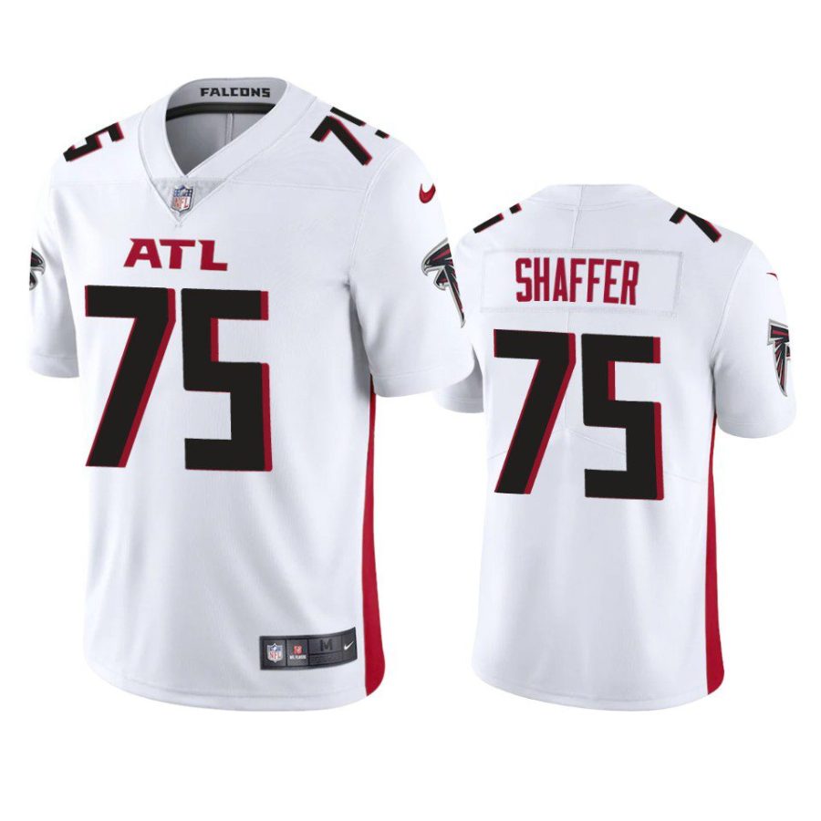 justin shaffer falcons white vapor jersey