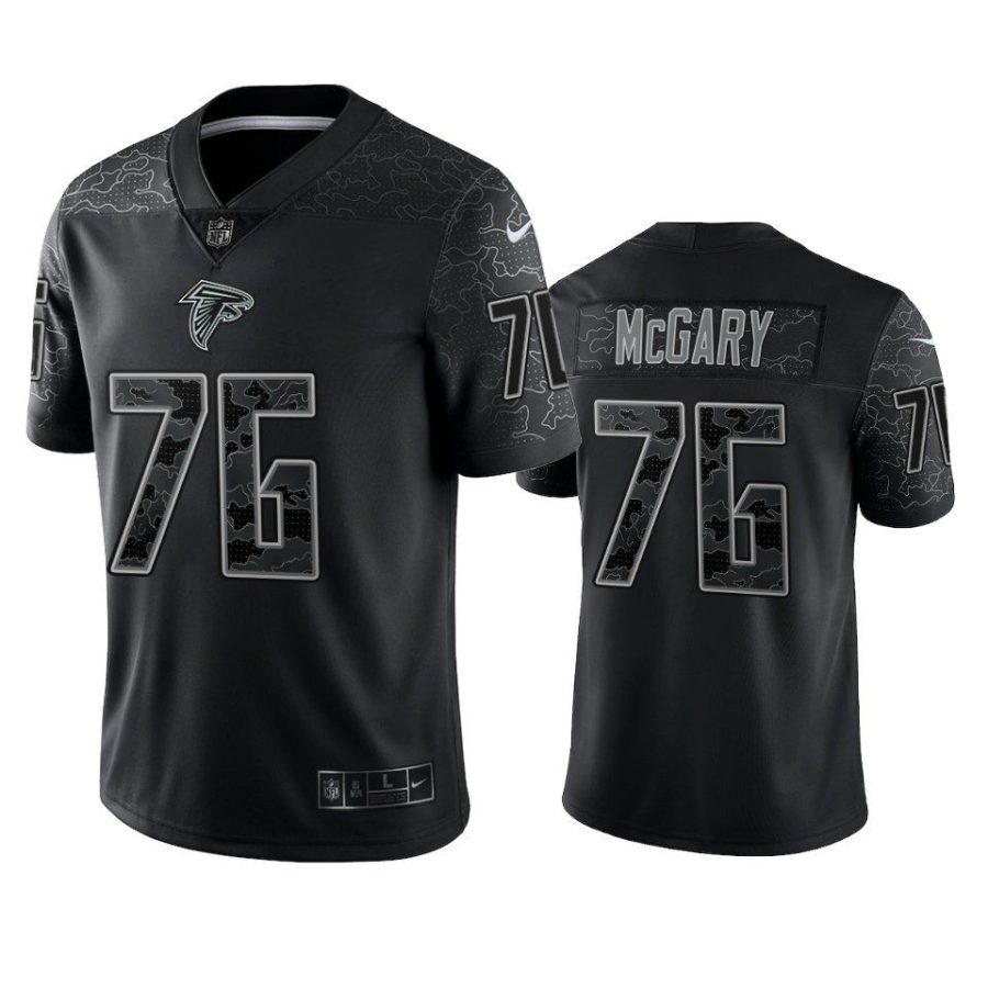 kaleb mcgary falcons reflective limited black jersey