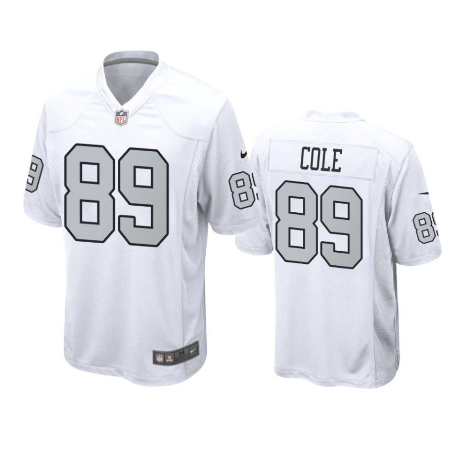 keelan cole raiders white alternate game jersey