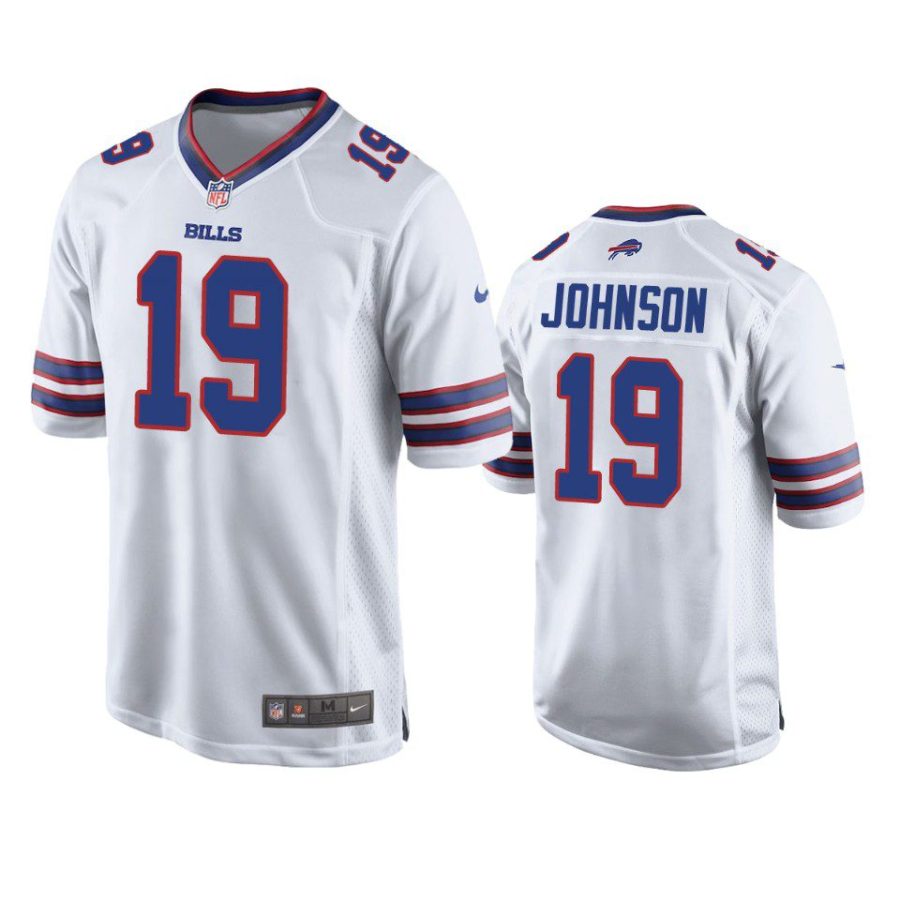 keesean johnson bills white game jersey