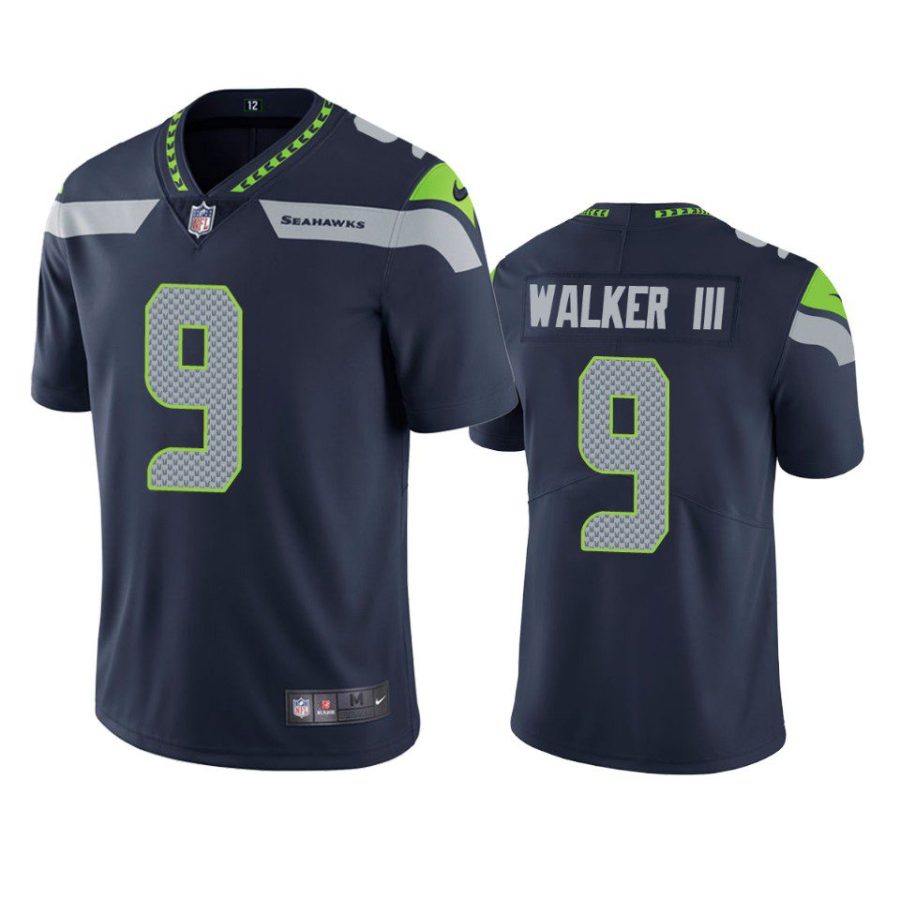 kenneth walker iii seahawks vapor limited navy jersey