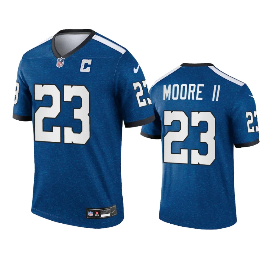 kenny moore ii colts indiana nights legend royal jersey