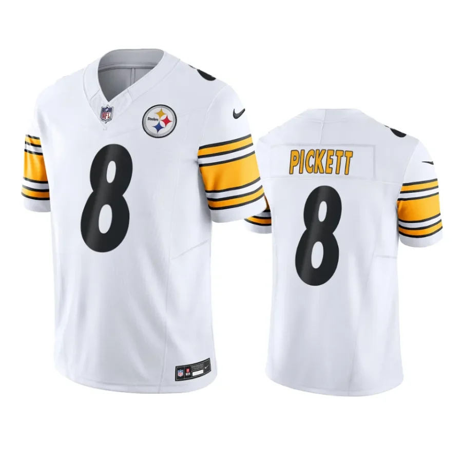 kenny pickett steelers jersey white limited vapor f.u.s.e