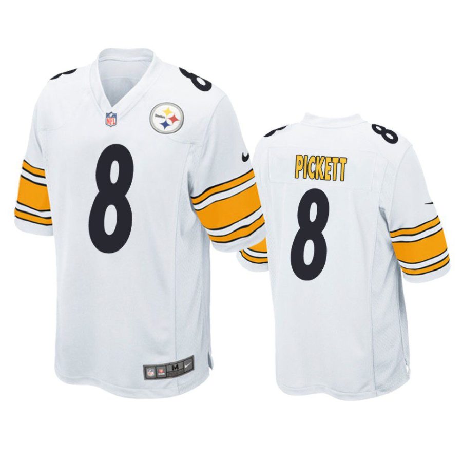 kenny pickett steelers white game jersey