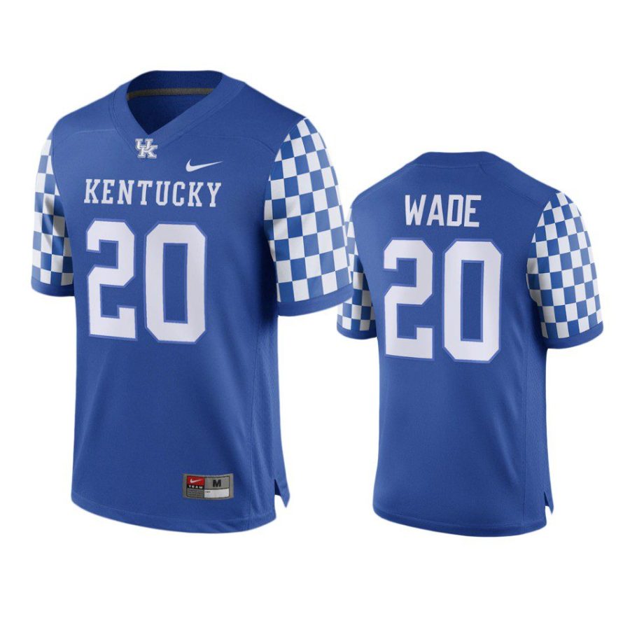 kentucky wildcats keaten wade royal replica jersey