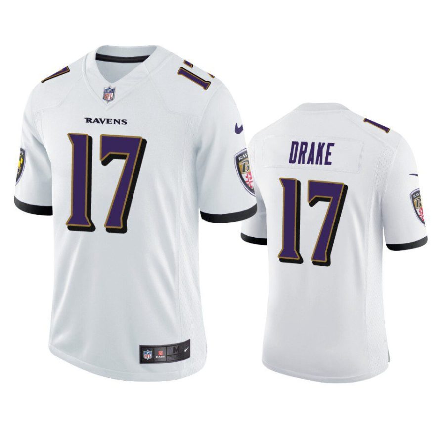 kenyan drake ravens white vapor limited jersey