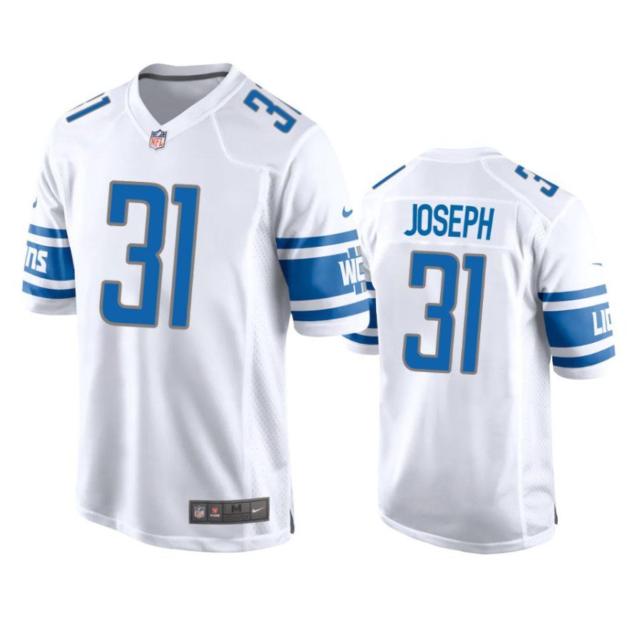 kerby joseph lions game white jersey