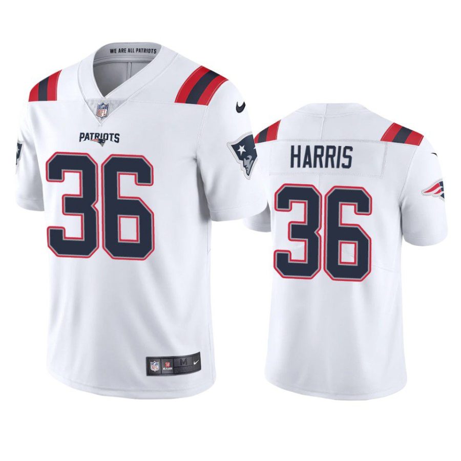 kevin harris patriots vapor limited white jersey