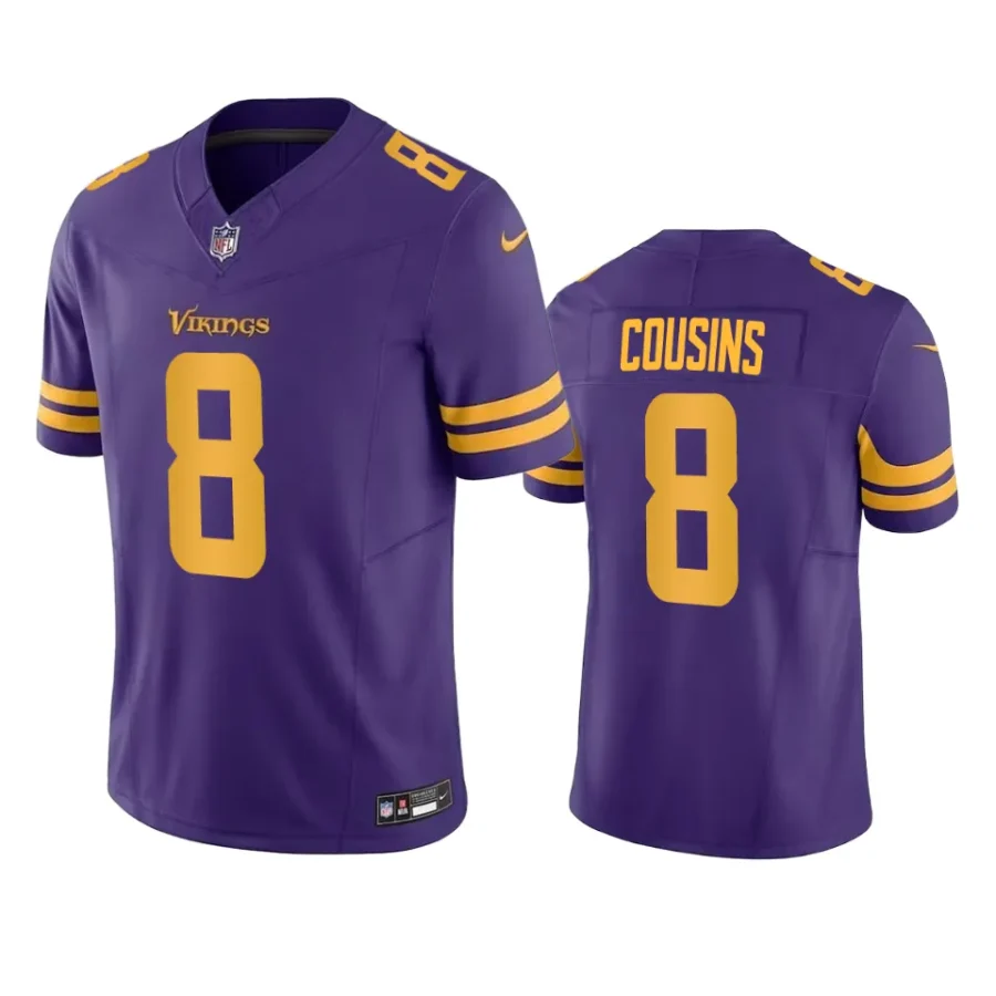 kirk cousins vikings purple vapor f.u.s.e. limited jersey