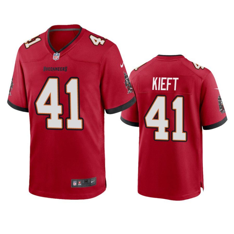 ko kieft buccaneers game red jersey