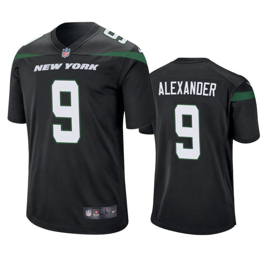 kwon alexander jets black game jersey