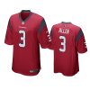 kyle allen texans game red jersey