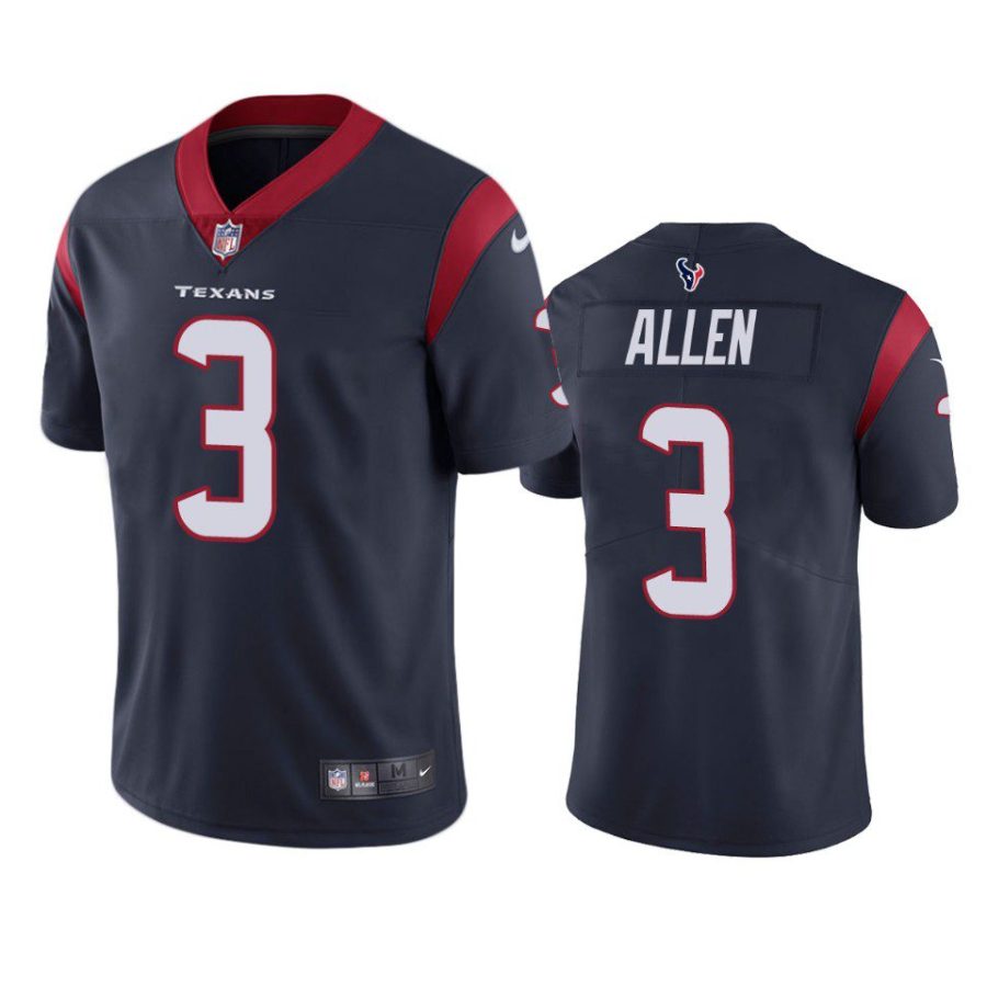 kyle allen texans vapor limited navy jersey