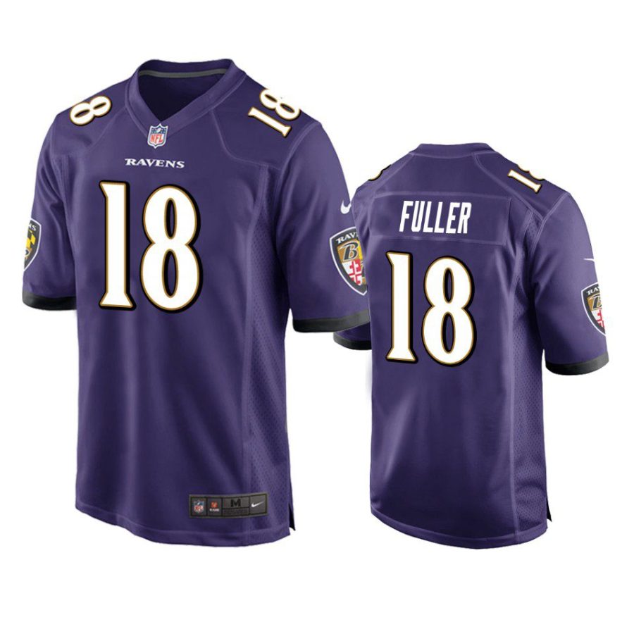 kyle fuller ravens purple game jersey