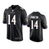 kyle hamilton ravens black game jersey