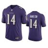 kyle hamilton ravens purple vapor limited jersey