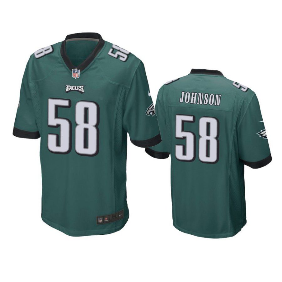 kyron johnson eagles green game jersey