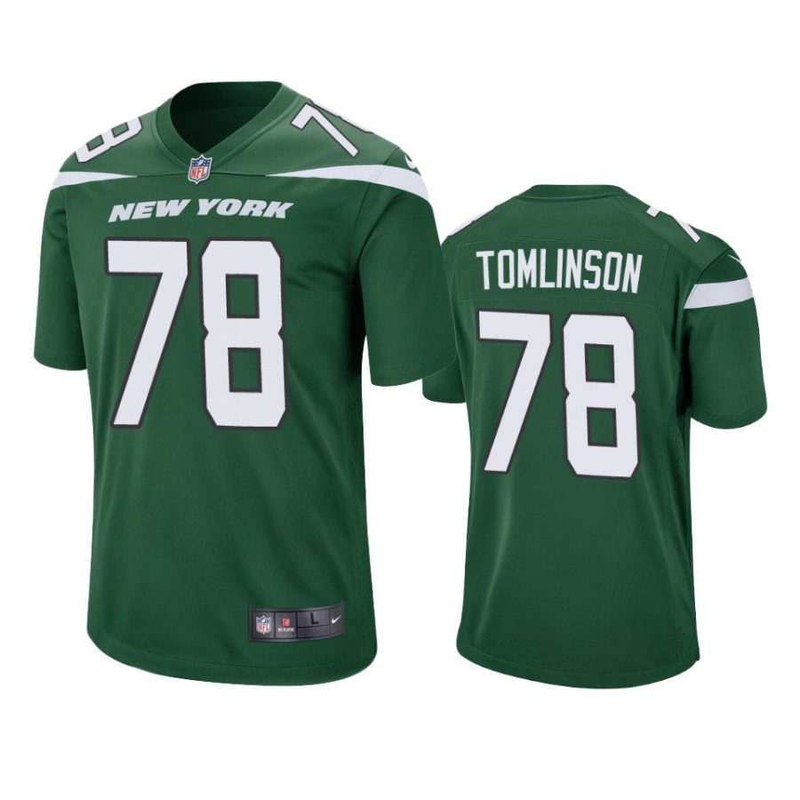 laken tomlinson jets game green jersey