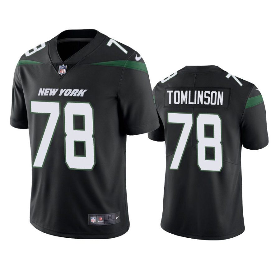 laken tomlinson jets vapor limited black jersey