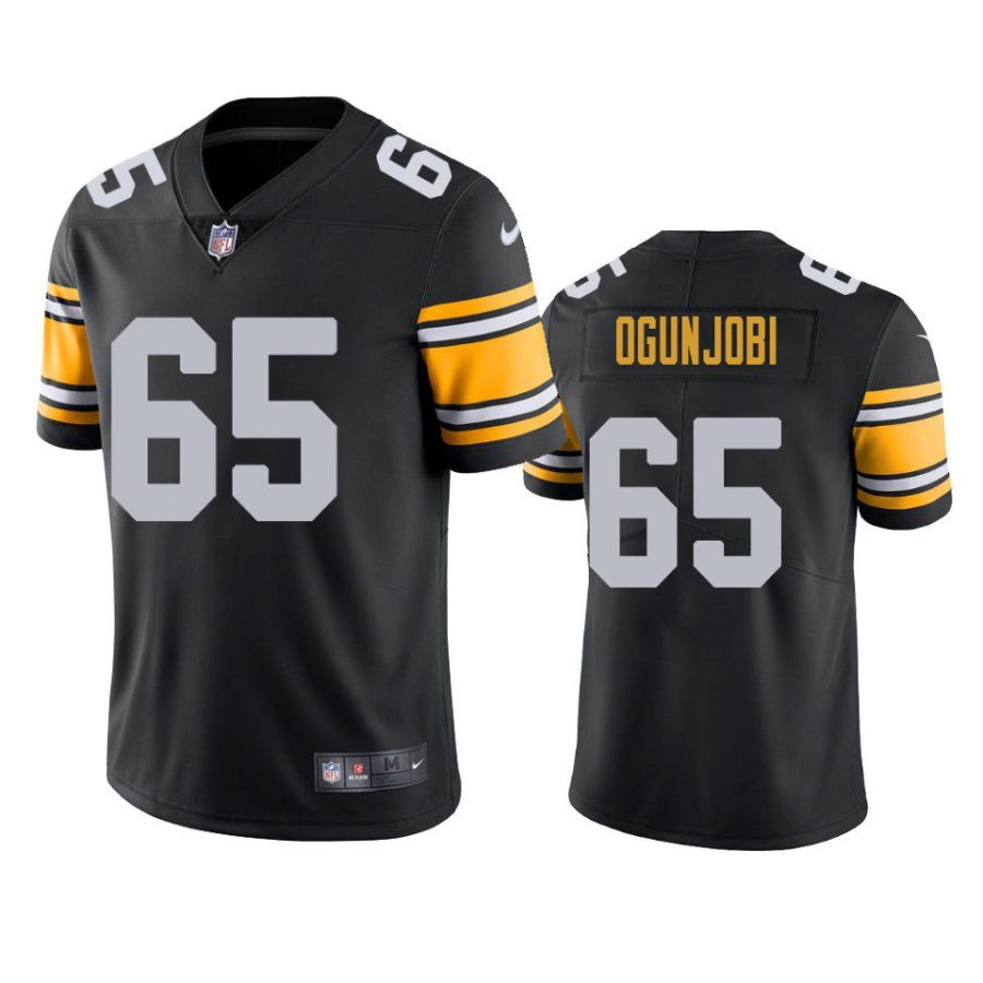 larry ogunjobi steelers jersey black alternate vapor limited