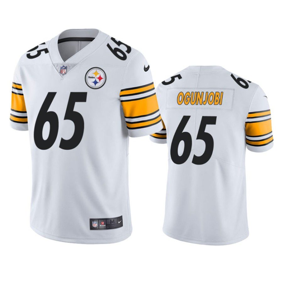 larry ogunjobi steelers jersey white vapor limited