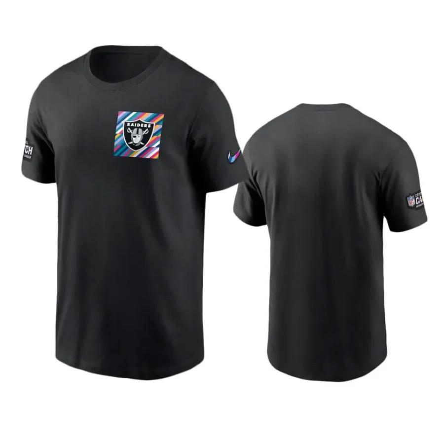 las vegas raiders black 2023 nfl crucial catch sideline t shirt