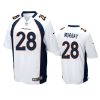 latavius murray broncos white game jersey