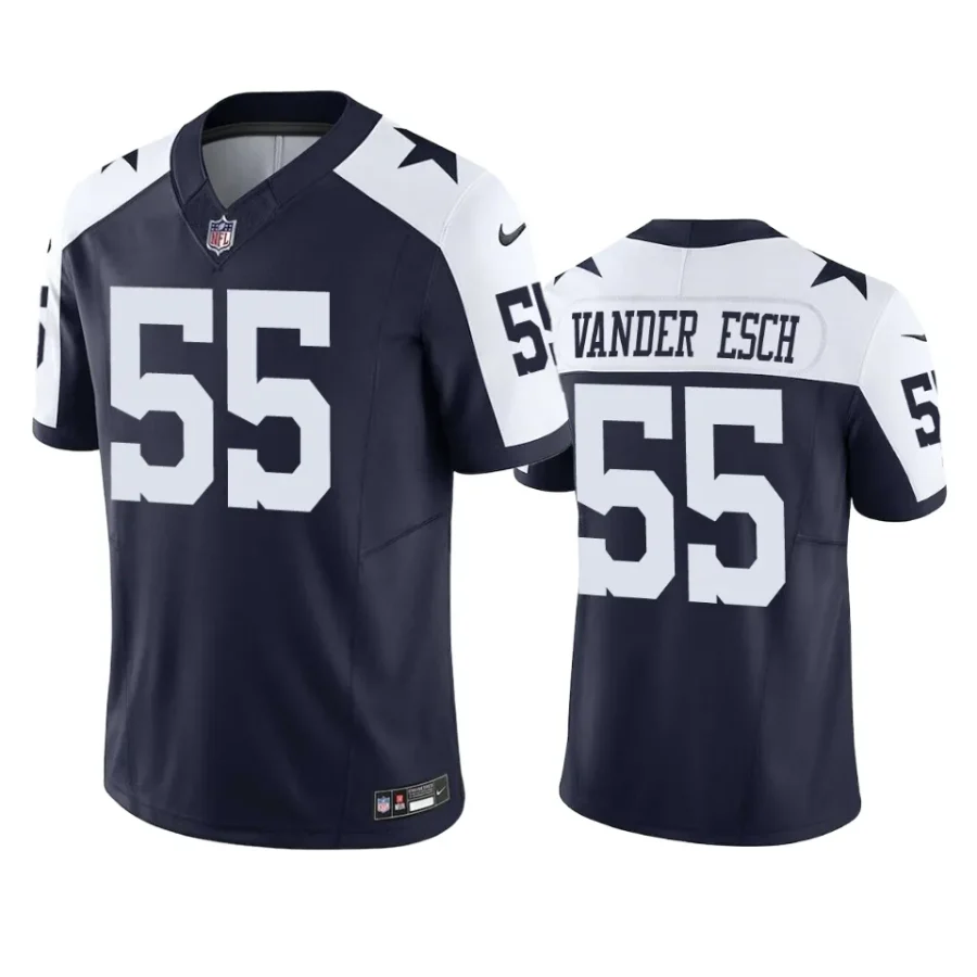 leighton vander esch cowboys vapor f.u.s.e. limited navy jersey