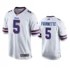 leonard fournette bills white game jersey