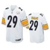 levi wallace steelers white game jersey